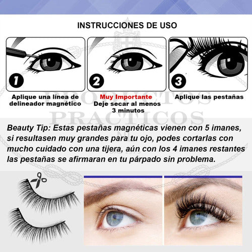 Productos Practicos NL Magnetic Eyelashes with Exclusive Magnetic Eyeliner 1