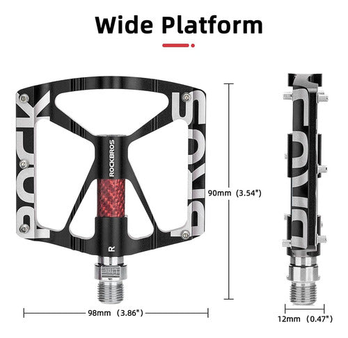 Pedales Rockbros Para Bicicletas Con Antideslizante 1