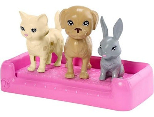 Barbie Pet Care Care and Bathe Animal Friends New 1