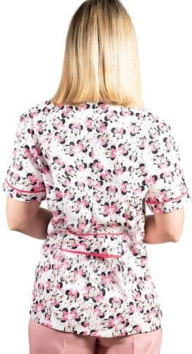 Presente! Women's Fitted Printed Medical Jacket - Minnie 2