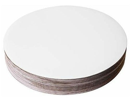 One More 10-Inch Round White Cake Board with Greaseproof Coating 1