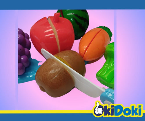 Okidoki Set De Frutas Y Veduras Para Cortar Con Sartén 1