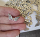 10 Metal Angel Wings Charms Jewelry Making Supplies Pack 1