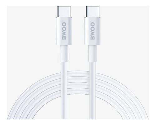 Bwoo Cable De Datos Y Carga USB-C A USB-C Macho 3AH 1MT 1