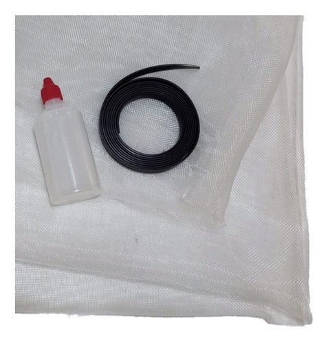 Casandra Mosquito Netting Kit, PVC Fabric, Magnet, Adhesive, 1 m2 0