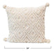 Creative Co-op Cotton Tufted Poms, Cream Color Pillow 1