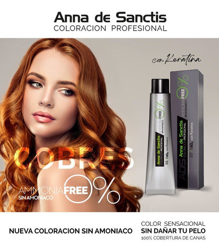 Anna De Sanctis Ammonia Free Hair Dyes with Keratin X 10 4