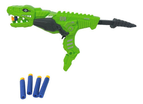 Jurassic Dinosaur Shooter Gun with 5 Darts 30cm 5