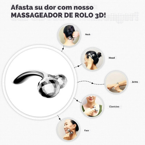 Rolo Facial Estimula A Circulação Massageador 3