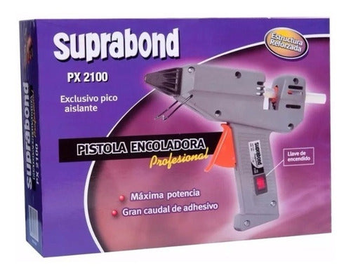 Suprabond PX2100 Silicone Glue Gun + 1kg Generic Sticks 2