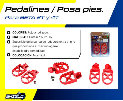 Pedalines Posapies Beta Rr 200 250 300 350 2020 En Adelante 2