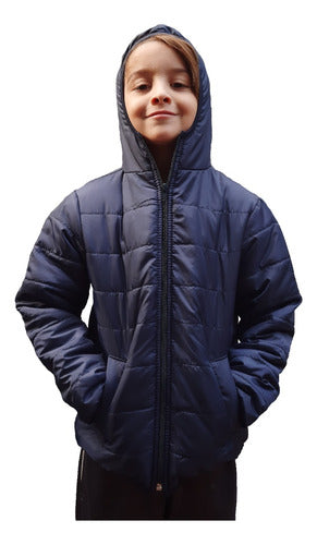 Kids' Navy Blue Inflatable Jacket School Sizes 4 to 16 1