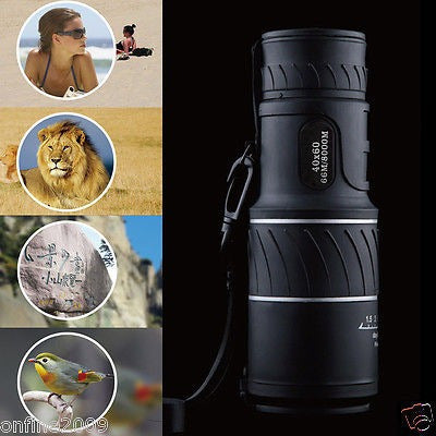 Generic Panda HD Day Night 40 X 60 Optical Monocular Camping Telescope 4