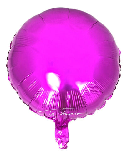 Tu Mundo Metallic Circular Balloon 53 X 44 Cm - Decorations 0