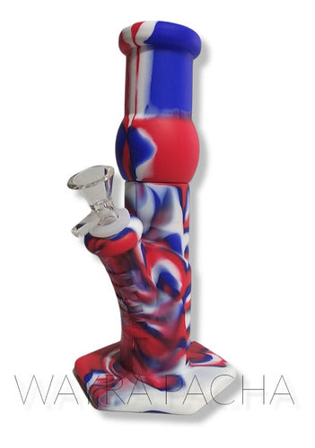 WAYRA PACHA Silicone Bong with Glass Ice Catcher 12