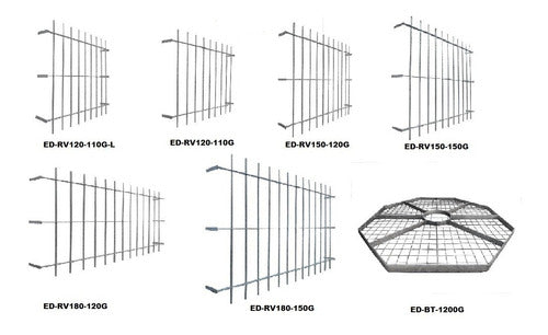 Industrias Edigma SRL Reja Para Ventana Galvanizada X M2 Ed-rv G 3