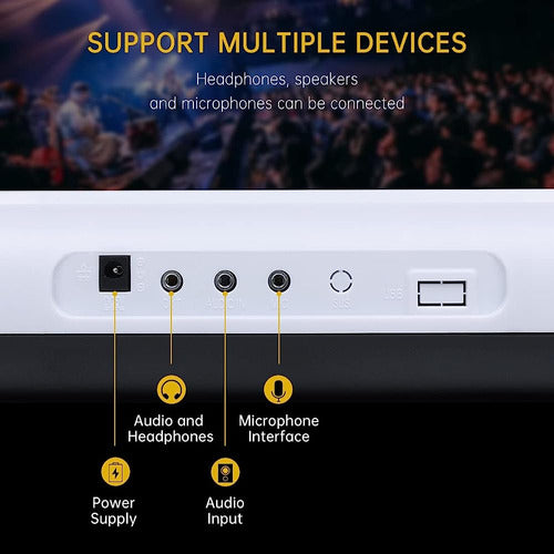 ~? Lankro 61 Teclas Teclado Piano Teclado Eléctrico Kit Tecl 4
