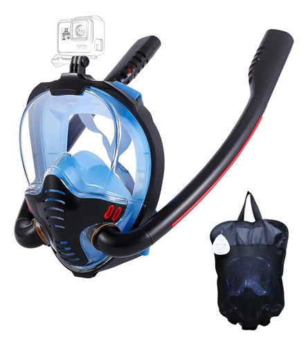 HJKB Full Face Snorkel Mask with Anti-Fog Wipes 0