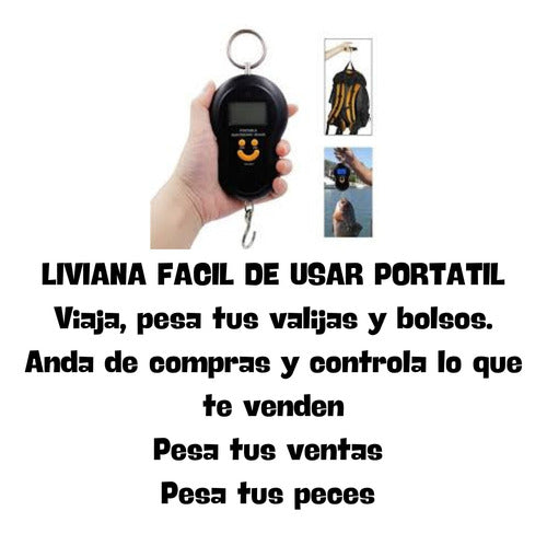 Portable Balanza Portátil Viajera: Precision 50 Kg Para Equipaje 1