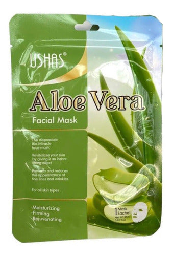 Ushas Aloe Vera Fabric Mask, Firming and Anti-Wrinkle 0