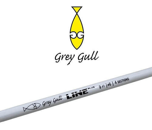 Fly Fishing Rod Grey Gull Line Plus #6 9ft 4 Sections 1