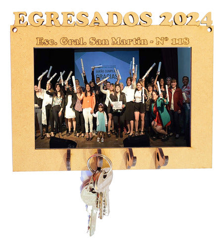 Set of 15 Graduation Photo Frames and Key Holders - Decorative Souvenir F/ 13x18 cm 0