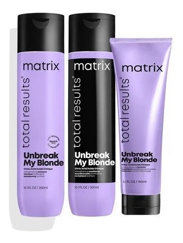 Matrix Combo Unbreak My Blonde Shampoo + Conditioner + Leave-In Treatment 0