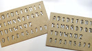 Letrografo Fibrofacil Stencil Letras Números Mdf 5