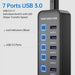 Onfinio Usb Hub 3.0 7 Puertos, Divisor De Concentrador De Da 2