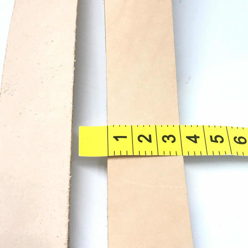 Luciano MdP Natural Vaqueta Leather Strips 30mm 1