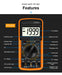 Generic Digital Professional Multimeter Capacimeter Tester 6