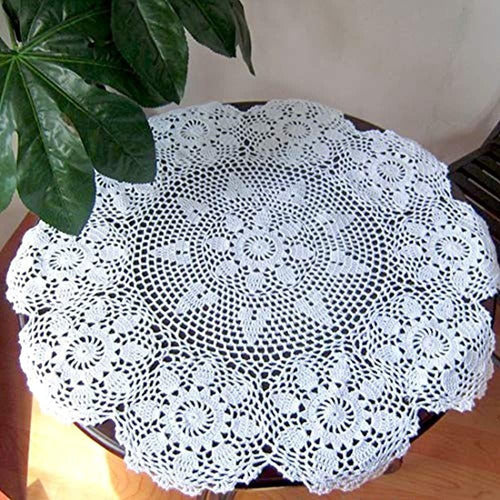 Kilofly Crochet Lace Cotton Table Sofa Cover 2