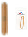 Clover Takumi 7-Inch Double Point Bamboo Needles Size 7 (4.5mm) 0