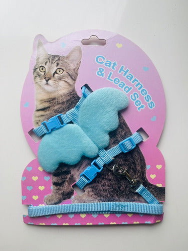 CAT HARNESS Pretal Para Gato Con Alitas + Correa 3