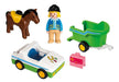 Playmobil 123 70181 Zoo Car With Horse Trailer 1