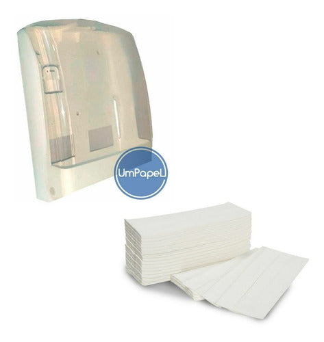 UMPAPEL Combo Dispenser for Disposable Towels + Elegant Towels 2500 4