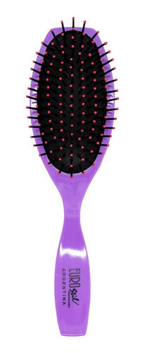 Eurostil X3 Oval Pneumatic Hairbrush Set Color Comb 50154 1