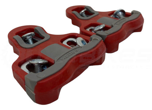 Taquinho P/ Pedal Wellgo Speed Tipo Look Rc-6/rc-7 Vermelho 4