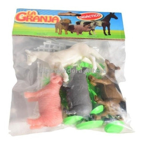 Miluplast Animals de Granja con Cercas y Árboles 0