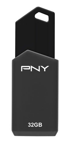 Pendrive De 32 Gb Pny Retract Usb 2.0 Drive Gray Blue Or Red 1