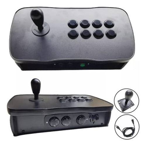 Controle Arcade Semi-novo Pc/play3/play4/rasp 1