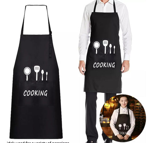 Foto Waterproof Stain-Resistant Chef's Apron 1