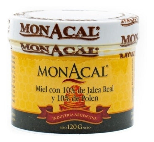 Monacal Honey with 10% Royal Jelly and 10% Pollen - 120g 0