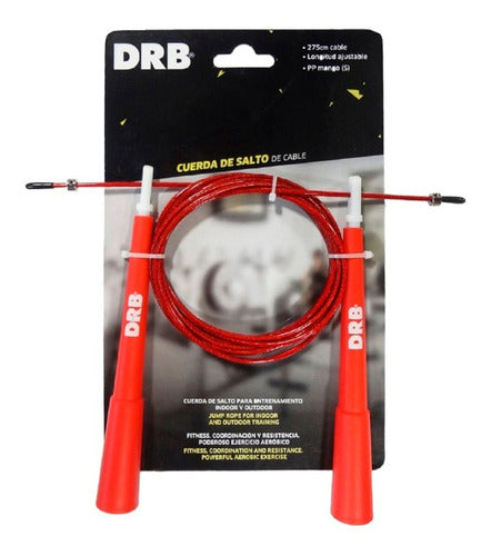 DRB Steel Jump Rope Speed Rope Adjustable for Box Gym 4