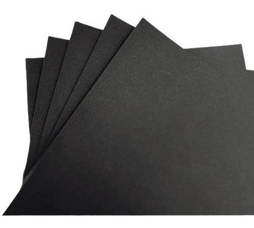 Black Mounted Cardboard 1-Sided 35x50 1mm 1