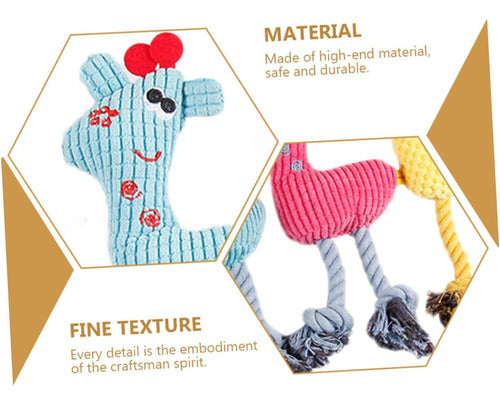 Estilo Mascota Plush Toy Giraffe for Dogs, Ideal for Puppies 2