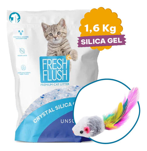 Fresh Flush Silica Gel Cat Litter 3.8 Lts 0