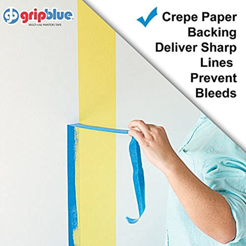 Gripblue  2 188 48 Mm X 60 Yds Multiuse Blue Painters Tape 1