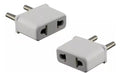 Set X2 Adaptador Americano Europeo A Argentino Eeuu 0