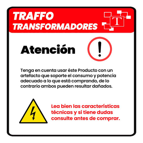 Transformador 0-220-380 Vca. /12v-24v/100 Va Marca Traffo 3